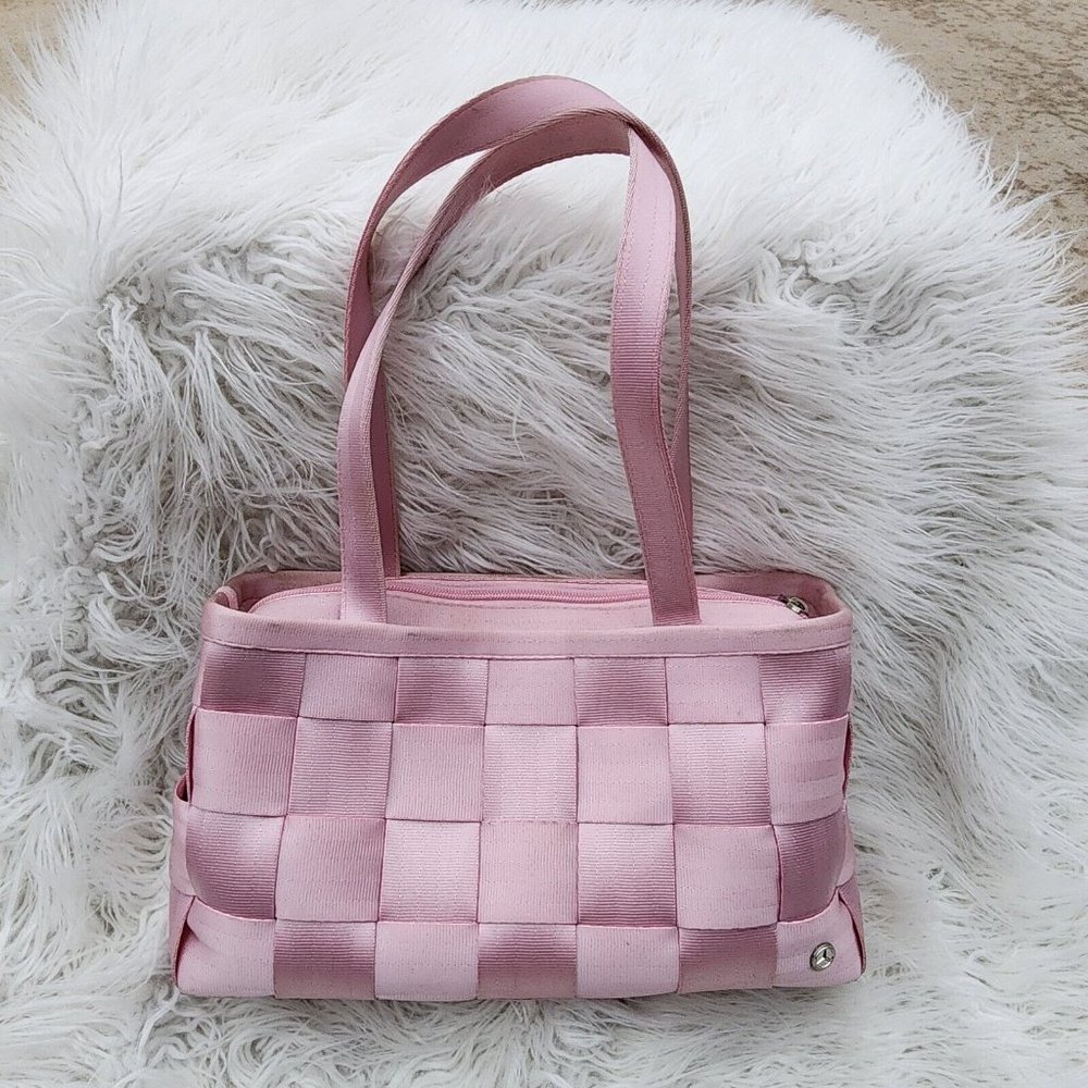 Harveys Pink Woven Shoulder Bag